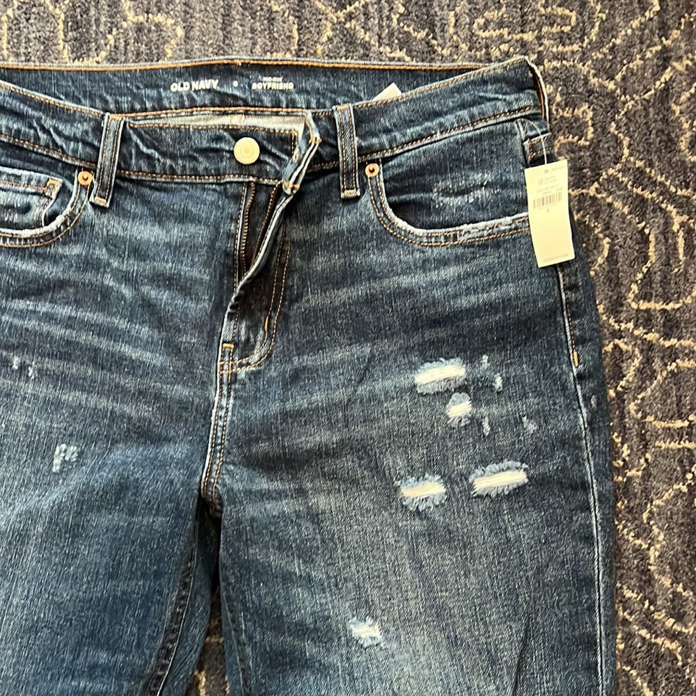Mid Rise Ankle Distressed Jeans - Picture 3 of 10
